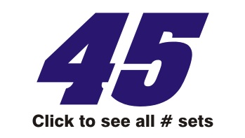 1-color Race Car Number Package