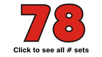 2-color Race Car Number Package