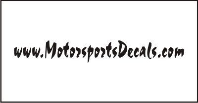 MotorsportsDecals Windshield Decal
